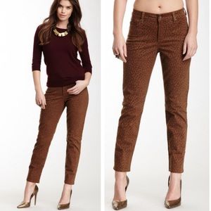 NYDJ Skinny Straight Ankle Jeans Animal Print - 4